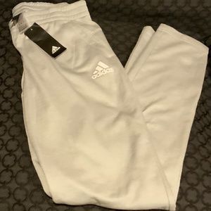 Light grey athletic addidas pants